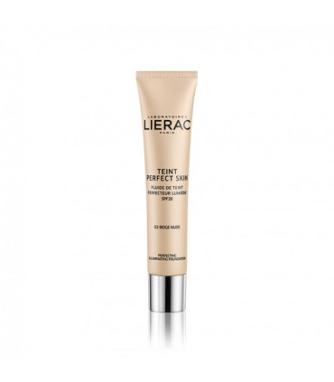 Lierac Teint Perfect Skin Base Fluida Aperfeiçoadora Iluminadora 02 Bege Nude 30ml