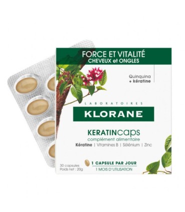 Klorane KeratinCaps 3x30 cápsulas