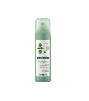 Klorane Shampoo Seco Ortiga Seborregulador Cabelos Castanhos 150ml