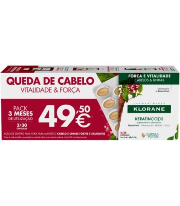 Klorane Keratincaps 3x30 Cápsulas