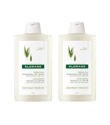 Klorane Shampoo de Leite de Aveia 2x400ml