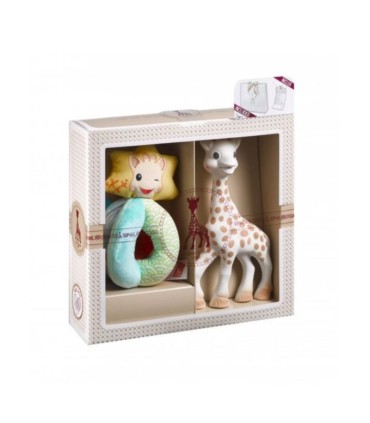 Sophie La Girafe Primeiro Conjunto Girafa Sophie + Roca com chocalhos