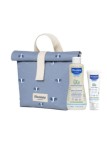 Mustela Bebé Gel Lavante Suave 500ml + Hydra Bebé Creme de Rosto 40ml Oferta de Lancheira Térmica Azul