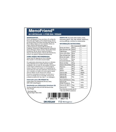 Dr. Vegan MenoFriend 60 cápsulas