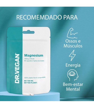 Dr. Vegan Magnésio 60 cápsulas