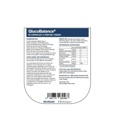 Dr. Vegan GlucoBalance 60 cápsulas