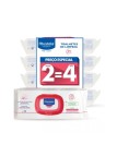 Mustela Bebé Muda da Fralda Toalhetes de Limpeza Sem Perfume 4 X 70 Toalhetes (Oferta 2 Unidades)