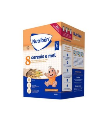Nutribén 8 Cereais e Mel Não Láctea 600g
