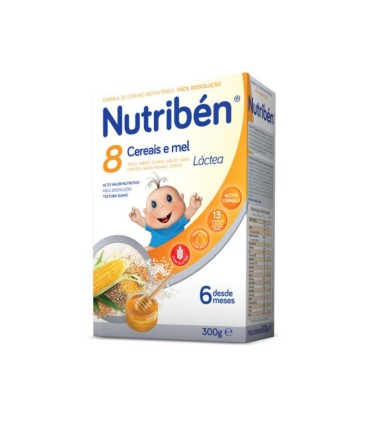 Nutribén Farinha Láctea 8 Cereais e Mel 300g