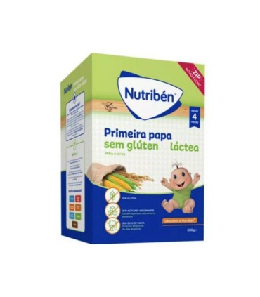 Nutribén Papa Láctea Primeira Papa Sem Glúten +4M 600g