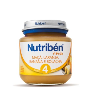 Nutribén Boião Maçã, Laranja, Banana e Bolacha 235g