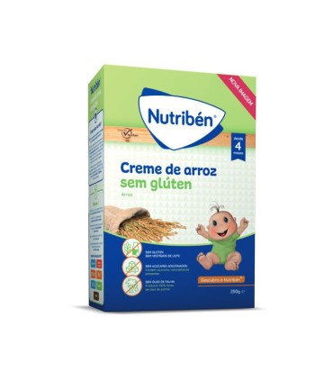 Nutribén Farinha Não Láctea Creme de Arroz sem Glúten 250g