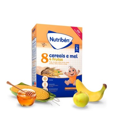 Nutribén Farinha Não Láctea 8 Cereais e Mel 250g