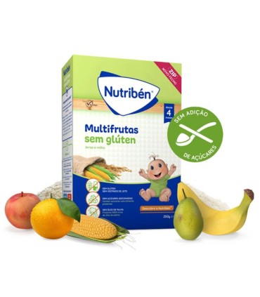 Nutribén Farinha Não Láctea Multifrutas sem Glúten 250g