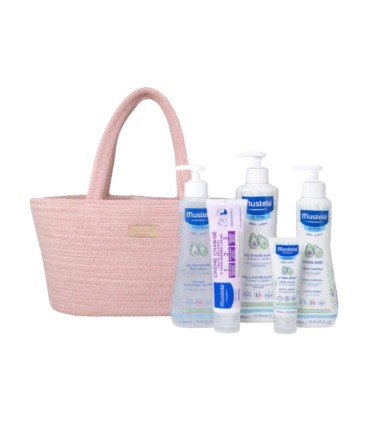 Mustela Bebé Cesta "Os Essenciais" Rosa