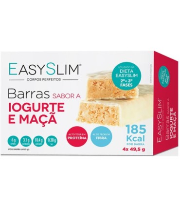 EasySlim Barras Iogurte-Maça 4x49,5g