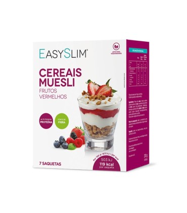 Easyslim Cereais Muesli Frutos Vermelhos 7 unidades