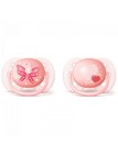 Philips Avent Pack 2 Chupetas Ultra Air Menina 0-6m