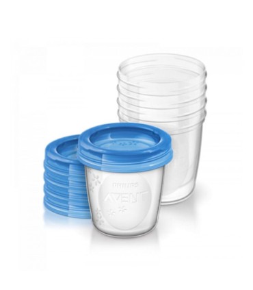 Philips Avent Recipientes Para Leite Materno 180ml 5 unidades