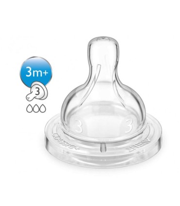Philips Avent Tetinas Classic+ Fluxo Médio 3+