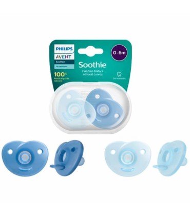 Philips Avent Pack 2 Chupetas Soothie Menino 0-6m