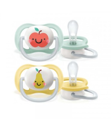 Philips Avent Pack 2 Chupetas Ultra Air Frutas 0-6M