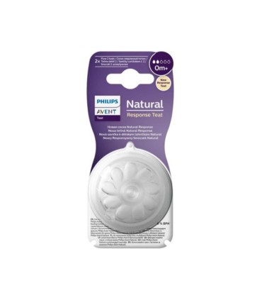 Philips Avent 2 Tetinas Silicone Natural Response T2 0M+