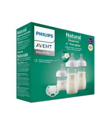 Philips Avent Conjunto Natural Response Vidro 0M+