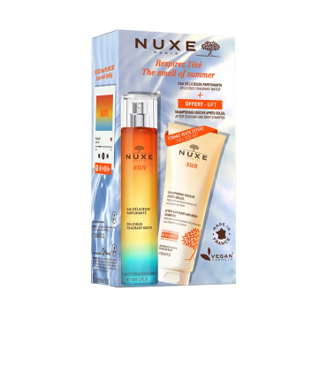 Nuxe Sun Delicious Água Perfumada 100 ml + Nuxe Sun Champô pós-sol para corpo e cabelo 200 ml