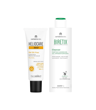 Heliocare 360 Gel Oil Free SPF50 - 50ml + Oferta Biretix - 200ml