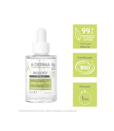 A-Derma Biology Hyalu Sérum 3-em-1 30ml