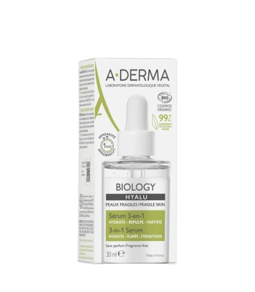 A-Derma Biology Hyalu Sérum 3-em-1 30ml