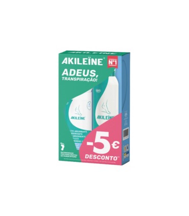 Akileine Pack Adeus Transpiração Pó Absorvente + Spray Sapatos