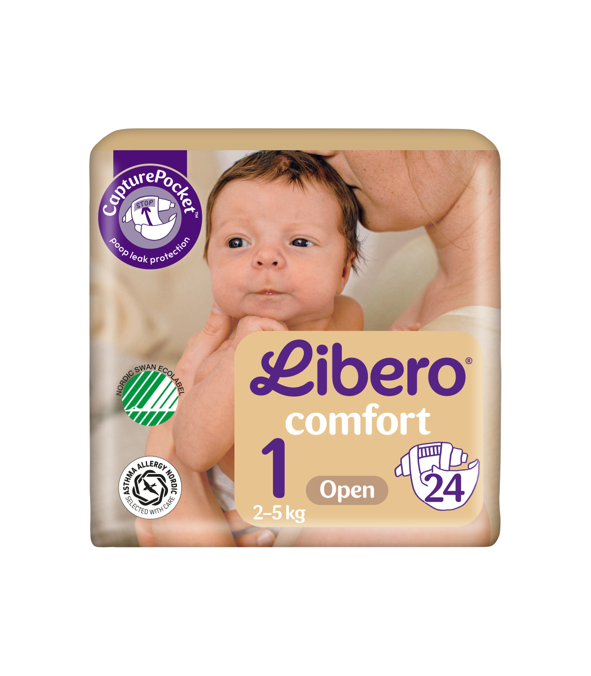 Libero Newborn Tamanho 1 2-5kg 24 Fraldas