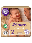 Libero Newborn Tamanho 2 3-6kg 34 Fraldas