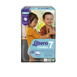 Libero Comfort Tamanho 7 16-26kg 21 Fraldas