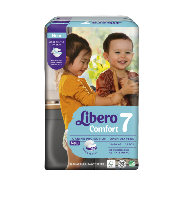 Libero Comfort Tamanho 7 16-26kg 21 Fraldas