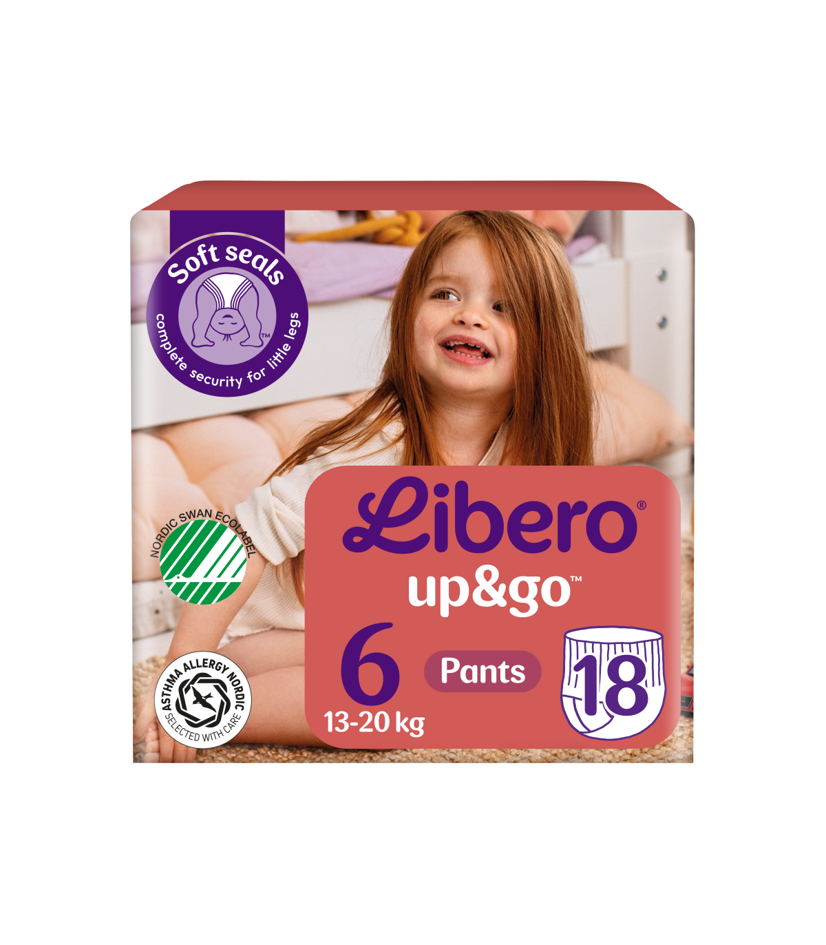Libero Up&Go Tamanho 6 13-20kg 18 Unidades