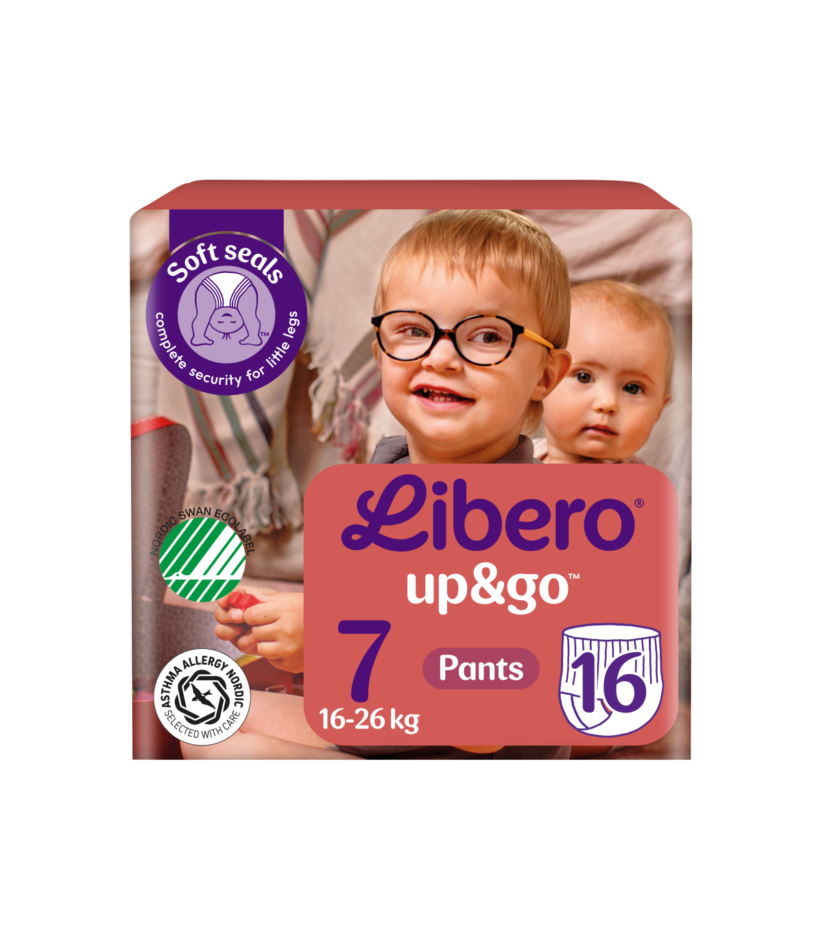 Libero Up&Go Tamanho 7 16-26kg 16 Unidades