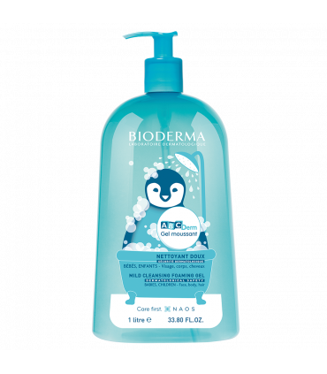 Bioderma ABCDerm Gel Moussant 1L + Leite Hidratante 200ml