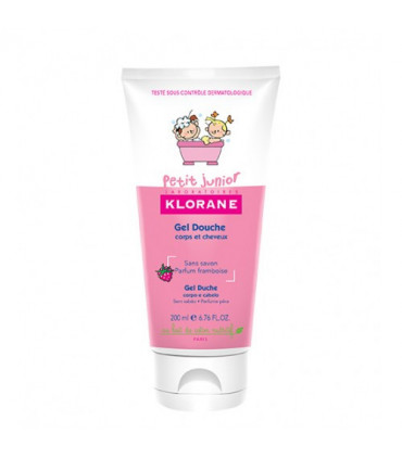 Klorane Petit Junior Gel Corpo e Cabelo Framboesa 200ml
