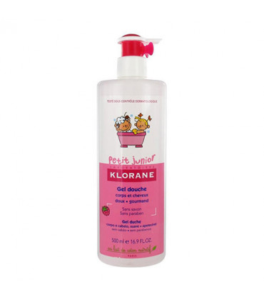 Klorane Petit Junior Gel Corpo e Cabelo Framboesa 500ml