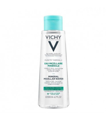 Vichy Pureté Thermale Água Micelar Pele Mista a Oleosa 200ml