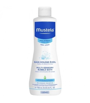Mustela Bebé Pele Normal Espuma Banho Multissensorial 750mL