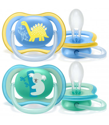 Philips AVENT - 2 Chupetas – 18M+ Ultra Air - Menino
