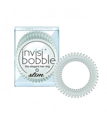 Invisibobble Slim Hair Tie Crystal Clear (Transparente) x3