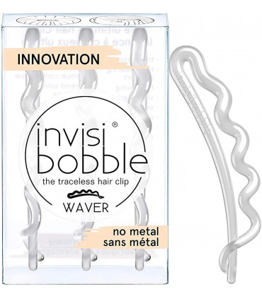 Invisibobble Waver+ Gancho de Cabelo Transparente x3