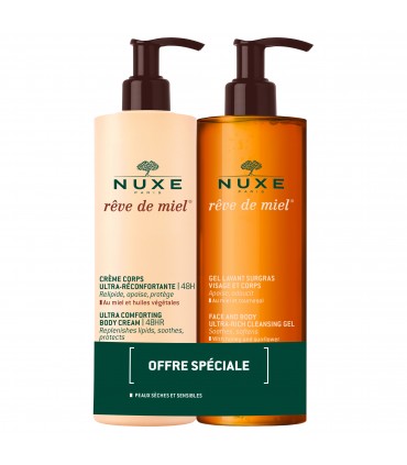NUXE Rêve de Miel Creme de corpo + Gel Limpeza