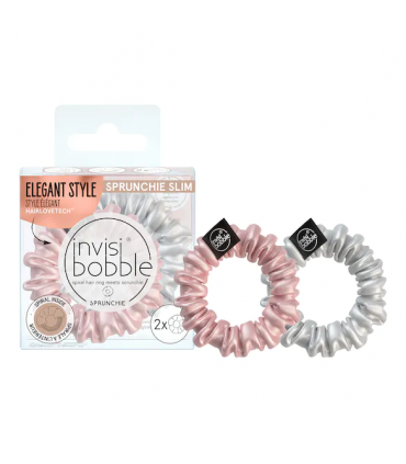 Invisibobble Sprunchie Slim Bella Chrome Elástico de Cabelo 2 Unidades