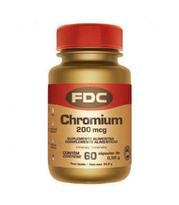FDC Chromium 200 mcg 60 Cápsulas